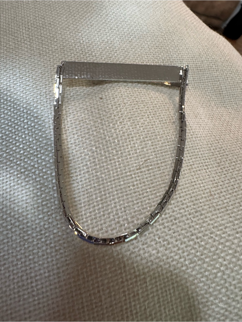Men's Silver Money Clip with Chain